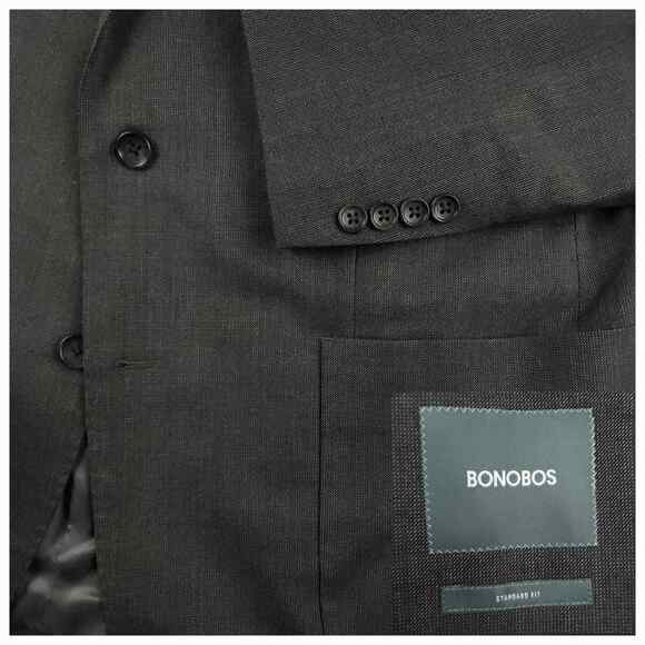 Bonobos Blazer Sport Coat Mens 46R Jetsetter Italian Wool Blend Patch Pocket